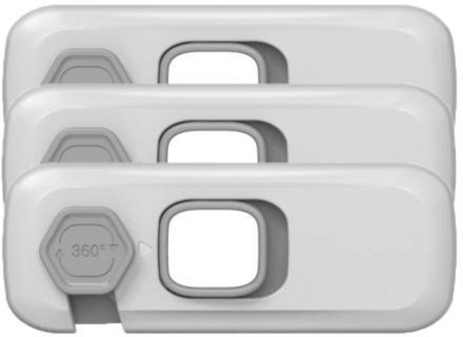 3Pcs 홈 냉장고 잠금 냉동고 도어 캐치 캐비닛 안전 장치, 3PCS Gray, 6)3PCS Gray