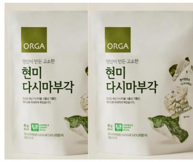 ORGA 현미 다시마부각, 14개, 40g