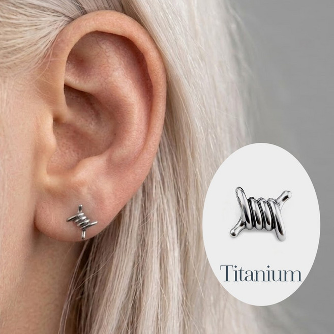 [바이베이직] 15종 티타늄 피어싱 모음 F136 G23 의료용 소재 무알러지 피부안심 piercing
