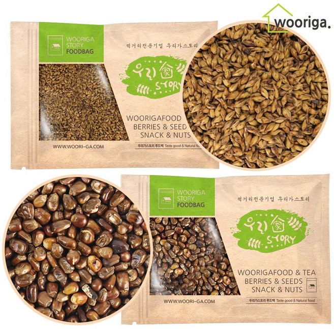 국산 볶은 보리차 1kg+볶은 옥수수차 1kg, 1세트, 1kg, 1개