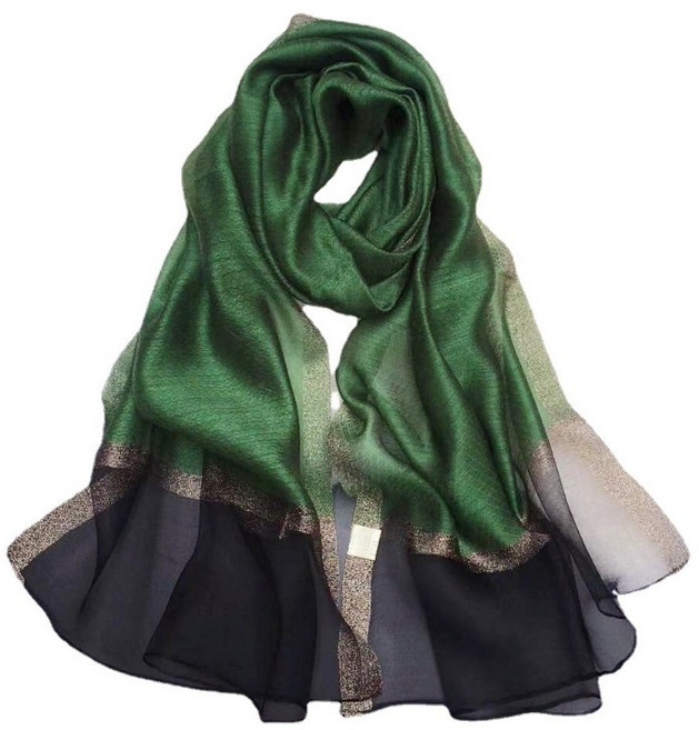 i-style居家生活 氣質名媛風韓版滾金邊絲巾圍巾195*70 春秋百搭披肩