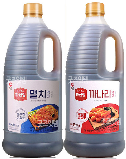 하선정 까나리액젓 3kg + 멸치액젓 3kg, 2개