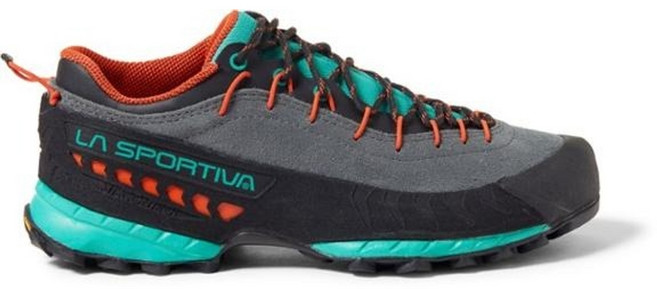 라스포티바 TX4 어프로치 슈즈 - 여성용, 카본/아쿠아, 385 EU, 1개