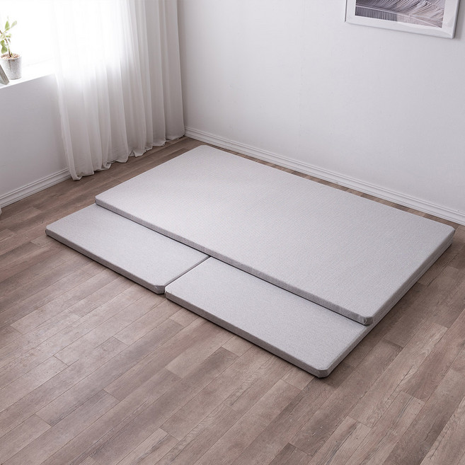 젠티스 자모고 원목 패브릭 매트리스 받침대 깔판 싱글 슈퍼싱글 퀸 S SS Q, 그레이
