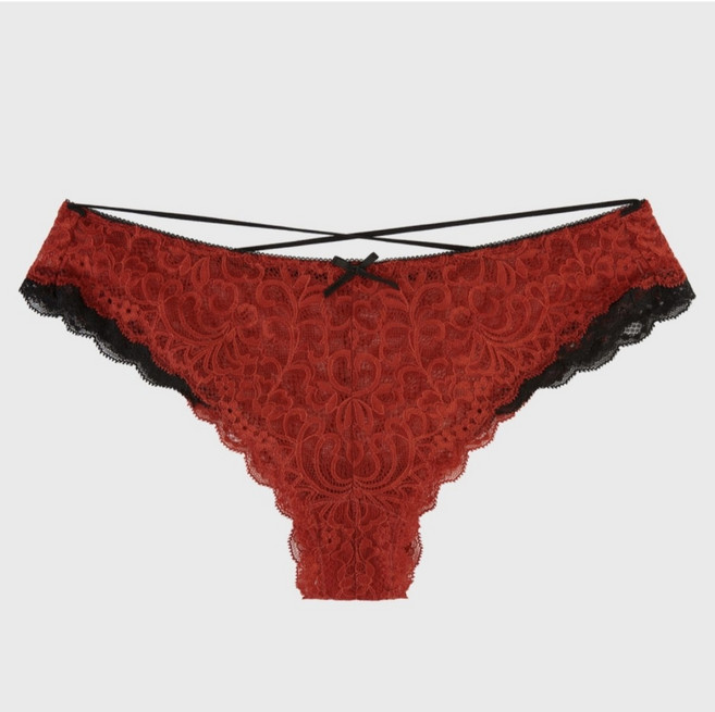 섹시쿠키 코르셋 딥오렌지 치키팬티