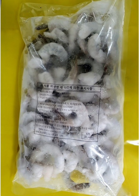 다원 탈각새우 꼬리포함 (튀김용 버터구이용), 1개, 900g