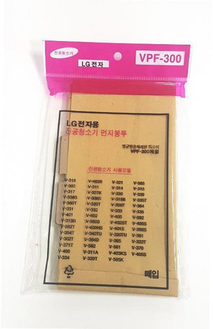 LG전자용 먼지봉투 VPF-300, 1개