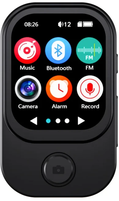 MP3/MP4 사진 비디오 블루투스 휴대용 플레이어 워크맨, 01 No memory (metal ver, 01 Black