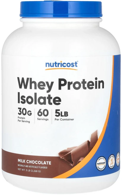 Nutricost 분리유청단백질 밀크 초콜릿 2 268g(5lbs) Nutricost (뉴트리코스트), 2267 g, 1개, 2.268kg - 쿠팡