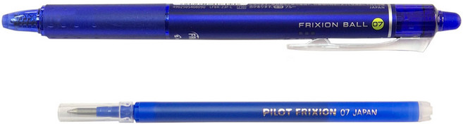 PILOT 일제 열펜 + 리필심세트 열볼펜 아이롱펜 다리미펜 (볼펜 타입) 3종, 1개, 0.7mm열펜(블루+블루리필)