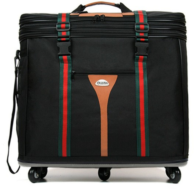 상단확장형 3단 이민가방 고급벨트형 D-02