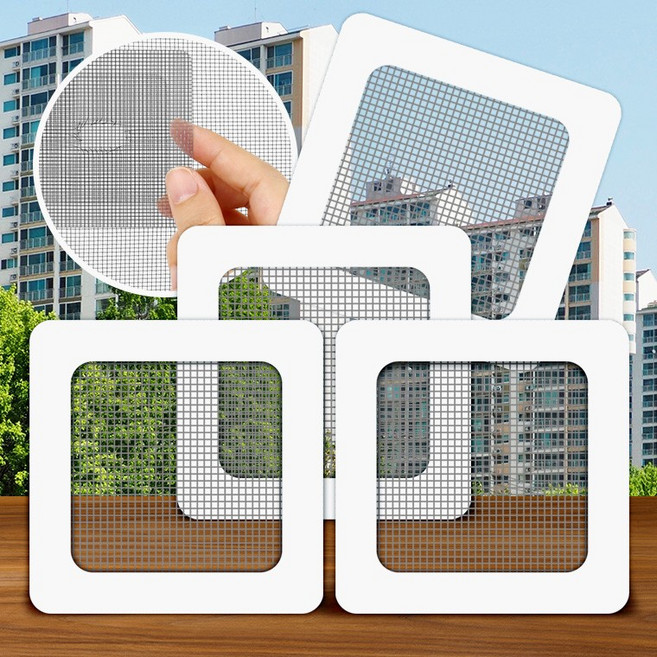 보수용방충망 소형 접착식 수리 보수 베란다 교체 창, 1개