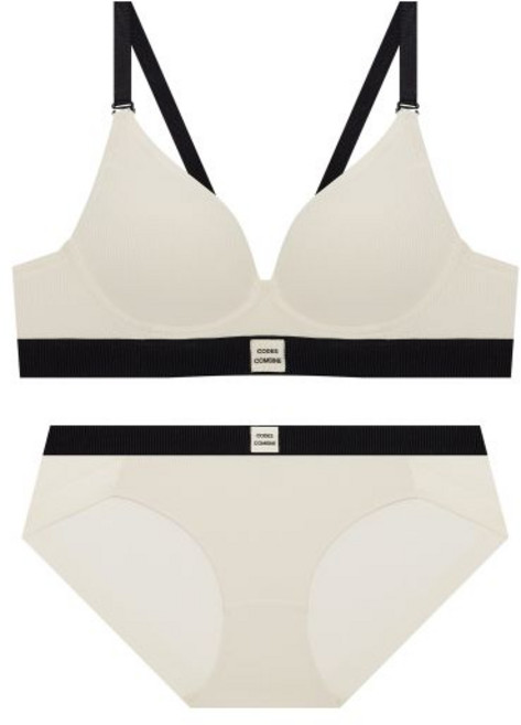 코데즈컴바인 이너웨어 드리밍 볼륨 노와이어 햄팬티 세트크림 140489