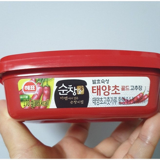 해표 순창궁 태양초 골드 고추장, 170g, 16개