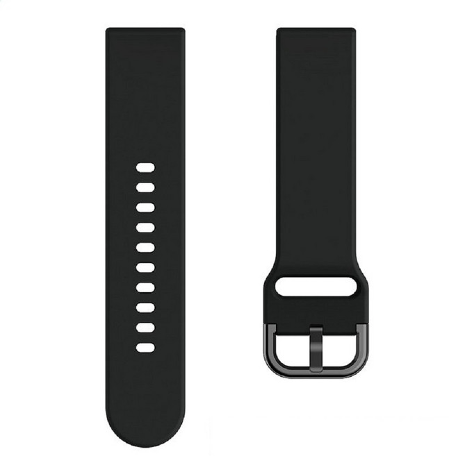 矽膠錶帶 適用 華米 Amazfit Cheetah 2 Pro A2564 手錶 20mm 快拆腕帶, 穿扣平滑錶帶, 1個