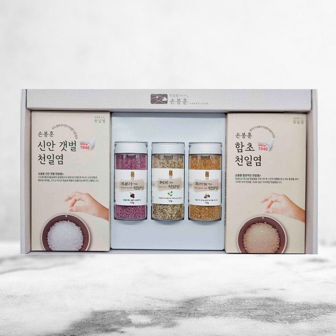 [손봉훈 천일염] 솔트레인보우 실속 5종 선물세트 B, 1개