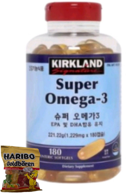 커클랜드시그니춰 슈퍼 오메가3 EPA및DHA함유 180정/코스트코 (6개월치) -제이엘리트스토어, 180정, 1개