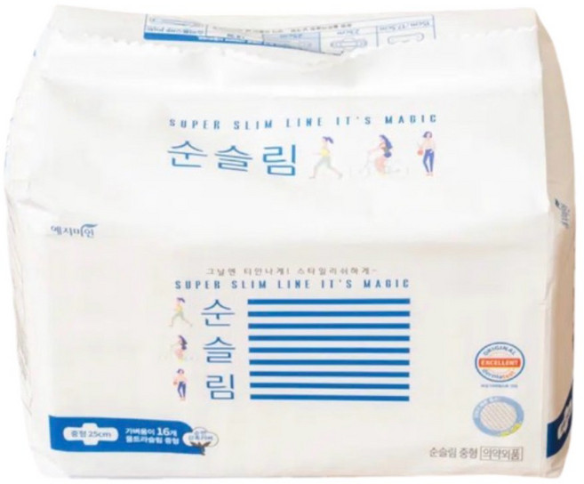 예지미인 순슬림 생리대 중형 16개입, 4개