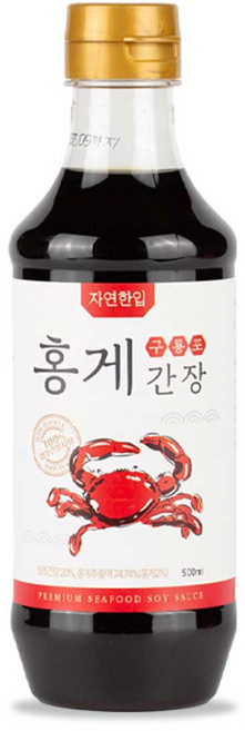 자연한입 홍게간장, 1개, 500ml