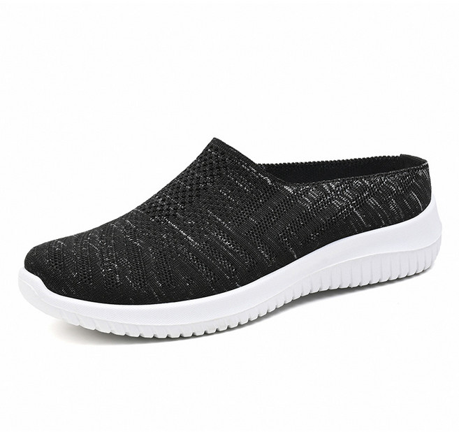 슬림소녀 여성 여름 발편한 슬립온 메쉬 플랫슈즈 단화 효도신발