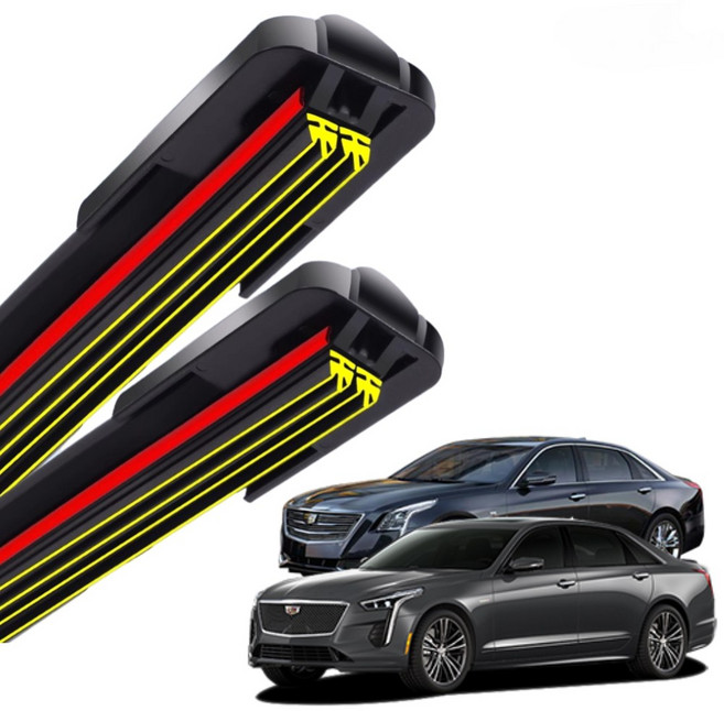 1+1 캐딜락 CT6 전차종 순정 호환형 초밀착 와이퍼 윈도우 브러쉬 와이퍼블레이드, T2-CT6(16-현재)-600+400/A