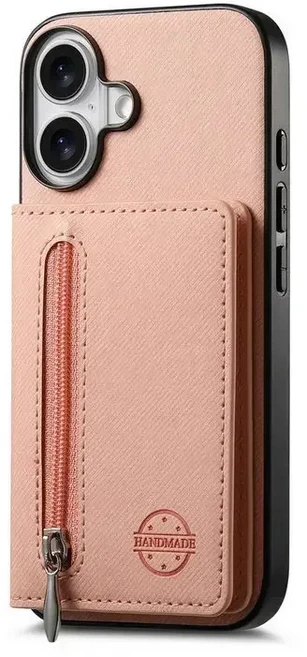 OPPO Realme GT 8 Pro 5G RFID 가죽 지갑형 지퍼 케이스 (Realme 16 15 Pro 15T 14X P3 C75 C71 GT8 호환), 01 Realme 16 Pro, 1개, 05 핑크