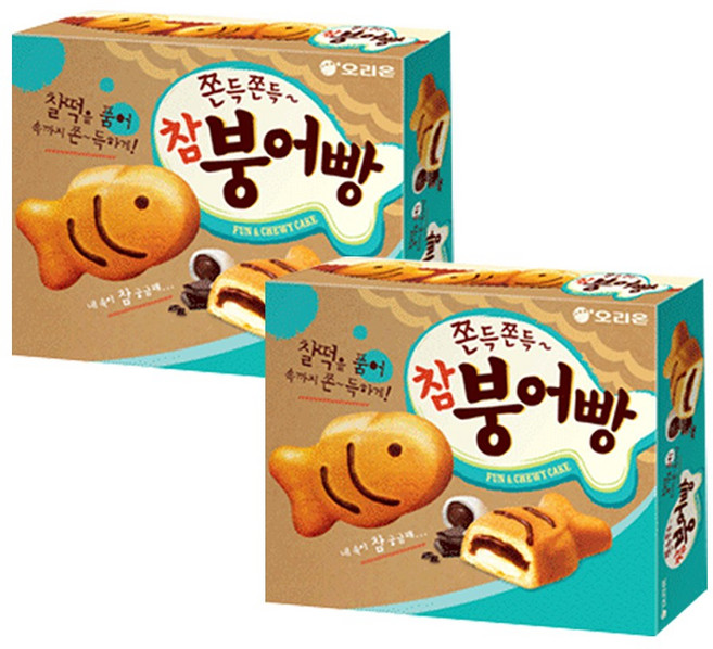 오리온 참붕어빵, 348g, 2개