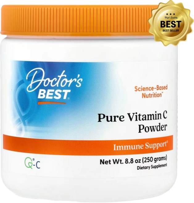 닥터스베스트 순수 비타민C 분말 1000mg Q®-C 함유 250g 아스코르브산 글루텐 프리 / 해외직구 미국정품, 1개 - 쿠팡