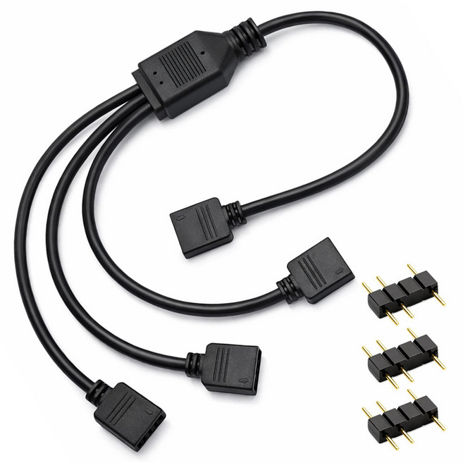 PC용 5V 3핀 ARGB 분배 연장 확장 케이블, 315mm, 1개