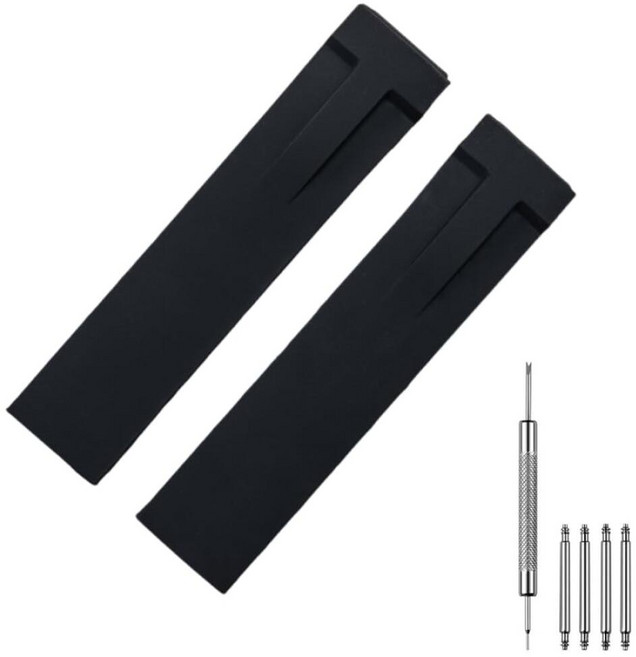 Kevisae 21mm Silicone Rubber Watch Band Strap Compatible with Tissot T-Race/ 21mm T-Race Watch Ban, Kevisae 21mm Silicone Rubber W