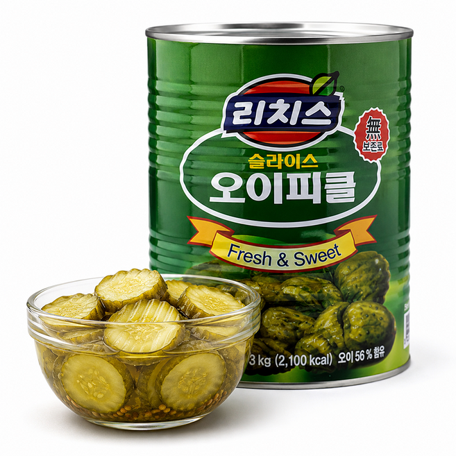 리치스 슬라이스 오이피클, 1개, 3kg