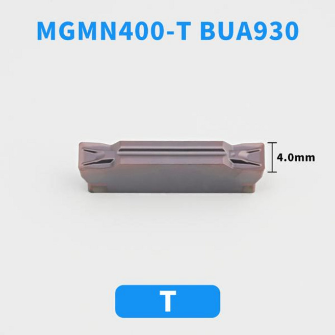 Bahrami CNC 슬로팅 블레이드초경 홈 가공 인서트 MGMN150 MGMN200 MGMN300 MGMN400 강철 부품 가공, NO Cutter bar, 30 Pice, MGMN400-T BUA930