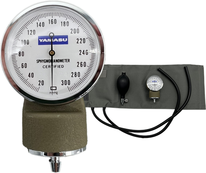 일본 야마수 아네로이드 혈압계 500 + 단면청진기 110, 1세트