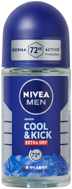 니베아 맨 데오도란트 롤온 쿨킥, 50ml, 2개