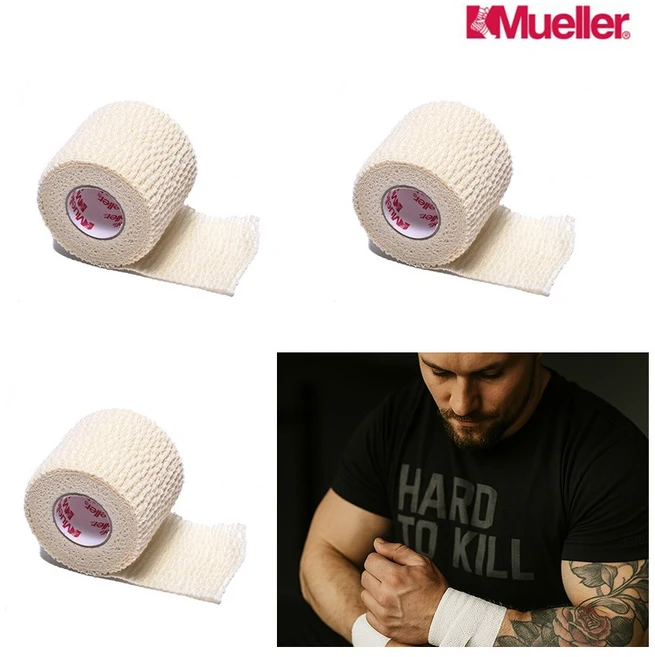 뮬러 티어라이트 화이트 5cm .8m 스포츠 테이핑 볼링 축구 관절, 1세트 - 쿠팡