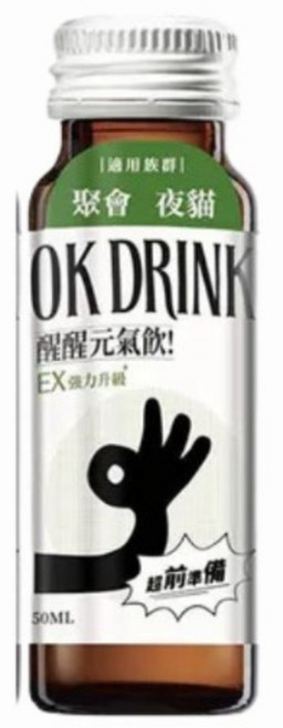 OK DRINK 醒醒元氣飲, 1個, 50ml