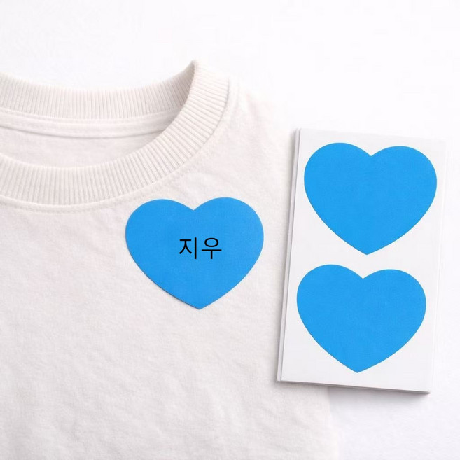 10cm 대형 하트 플라워 스티커 10매 방수 강력접착 이름표 라벨 데코 다용도 정리 표시, 10개, 20개입