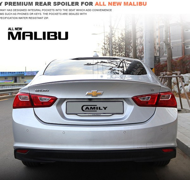 카미리 리어 스포일러, 올뉴말리부, 스노우 화이트 펄, 쉐보레