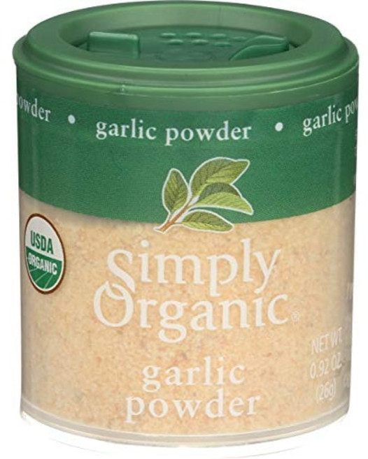 심플리 오가닉 마늘 가루 유기농 인증 | 0.92 온스 | Simply Organic Garlic Powder Certified Organic | 0.92 oz | Pack o, 1개, 26g