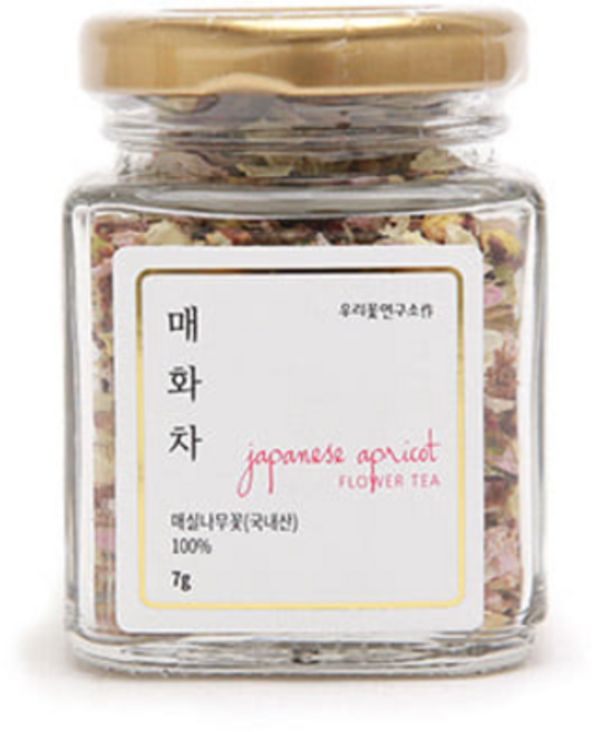 [2020 햇꽃차] 우리꽃연구소 매화차 전통차 [미니/7g], 7g, 1개, 1개입
