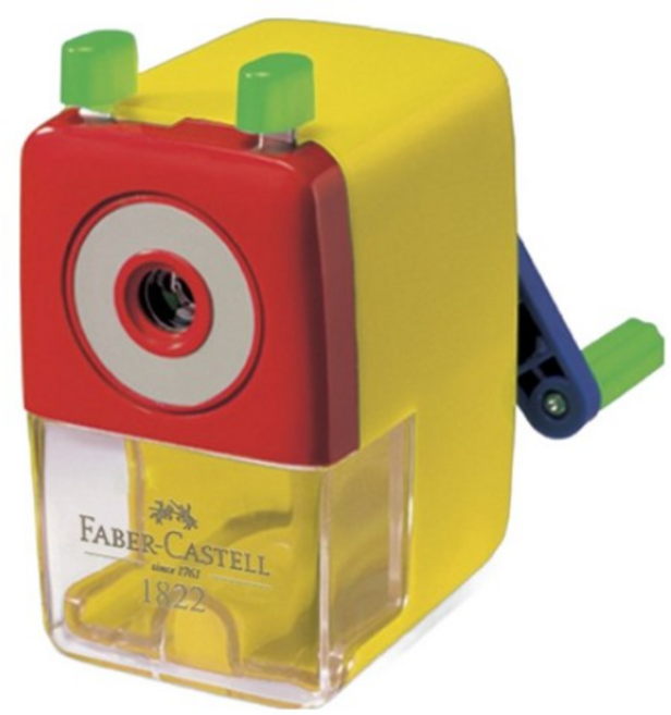파버카스텔 핸들 연필깎이 빅 1822, 옐로우색, 1개