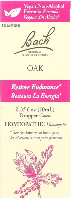 Bach 오리지널 꽃 요법. 참나무 10ml(0.35fl oz), Bach오리지널꽃요법참나무10ml035floz, 1개, 10ml - 쿠팡