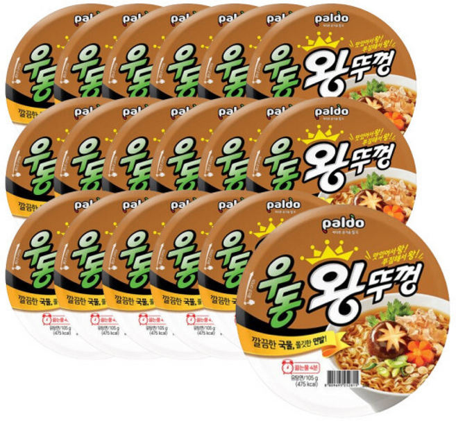 NEW 왕뚜껑 우동 18개 (1box), 1개