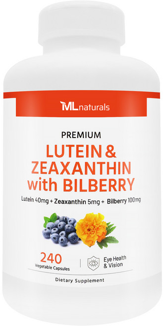 [미국번개배송] 신제품 착한명품 마이라이프 내추럴스 루테인 & 지아잔틴 + 빌베리, 1개, 240정