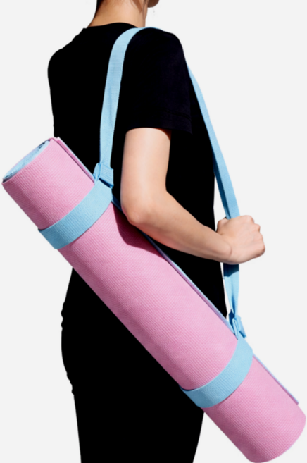 에스미코 폼롤러 요가매트 스트랩, 1개, 파우더블루