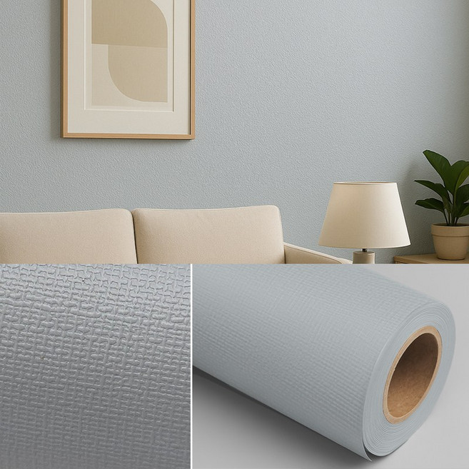 셀프 인테리어 붙이는 접착식 포인트 가구 방수 벽지 시트지 + 헤라 U-SSAC110, 메탈러그+연그레이