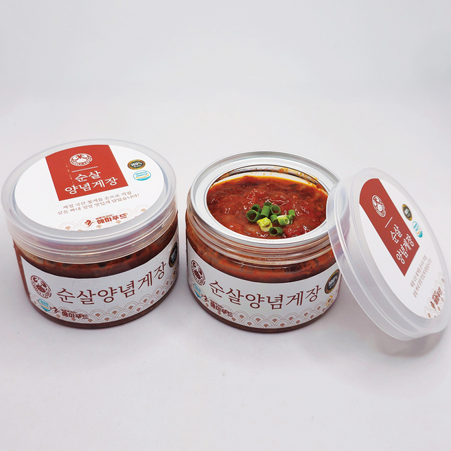 국내산 연평도 꽃게살 순살 양념게장, 3개, 180g