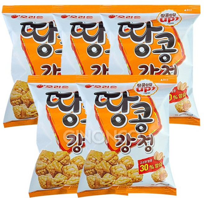 오리온 땅콩강정 65g 5개