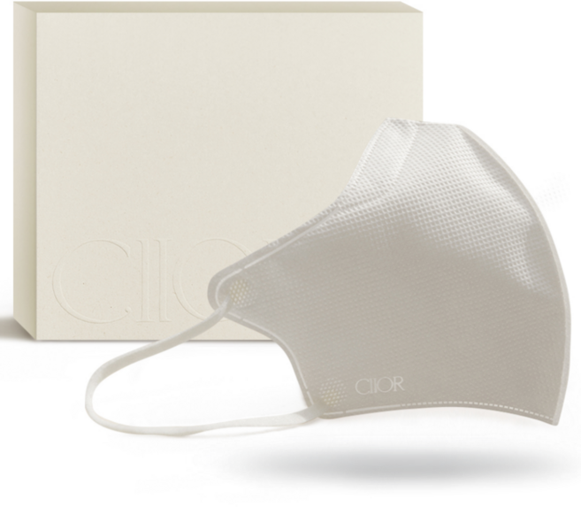 CIIOR 씨오르 KFAD 라이트 쿨 브이핏 새부리형마스크 여름용 시원한 숨쉬기편한 얇은 국산 컬러마스크, 25매입, 1세트, 라이트쿨화이트