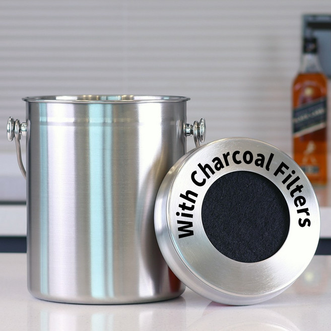 닥터프레쉬 카본필터 스텐 음식물쓰레기통 5L, 1개
